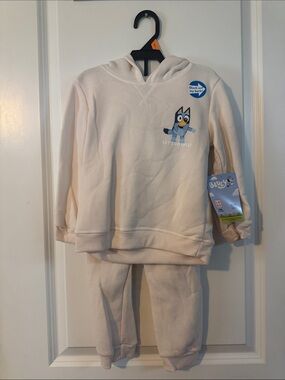 Bluey 4T kids Disney toddler unisex sweatsuit set with shirt NWT